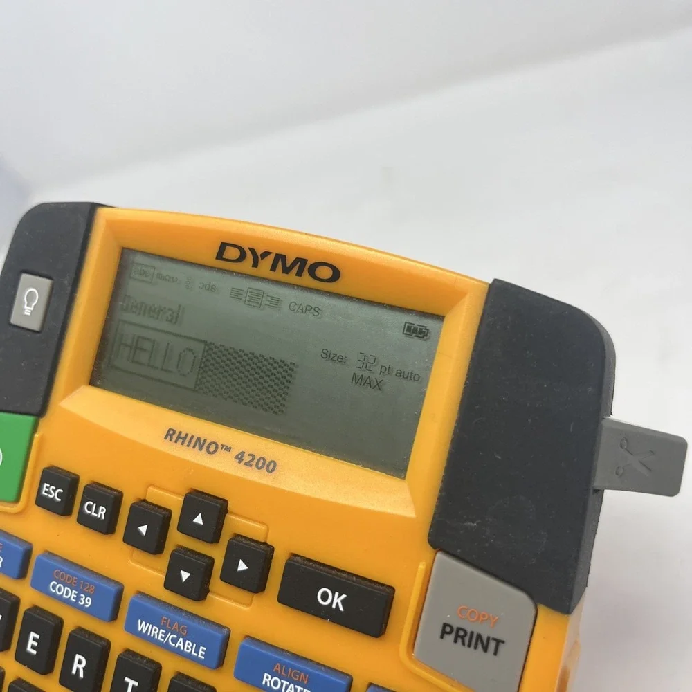Dymo Rhino 4200 Label Thermal Printer with QWERTY Keyboard